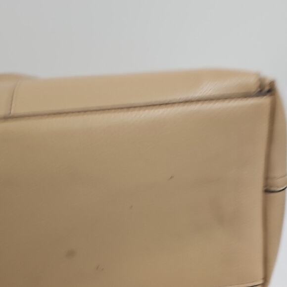 Steve Madden Chic Tan Faux Leather Tote Bag with Dual Handles Travel Bag Shop - Picture 10 of 12